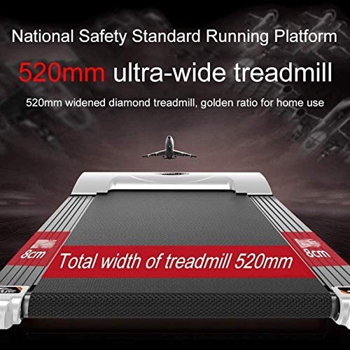 Image of Treadmill,Foldable Steel Frame Walking Treadmill Adjustable Incline Fitness Exercise Running Machines for Home Gym,Space Saving Do Not Need Assembly