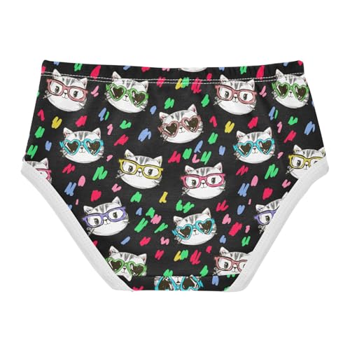 Little Girl Underwear Toddler Panties Kids Undies Cat Colorful Soft Cotton Briefs 2T-8Y2