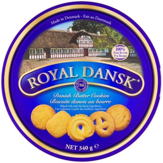 Royal Dansk Danish Butter Cookies 1.81kg Tin Family & Share Tin Simple Sweet & Buttery- By Kandy Collection
