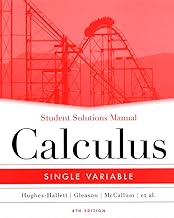 Calculus: Student Solutions Manual