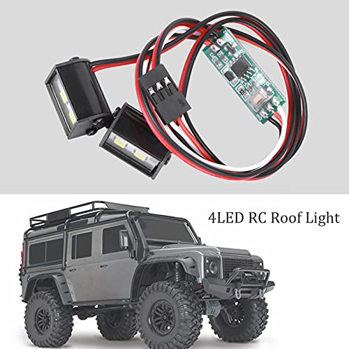 Luces de vehículo RC con acabado resistente y barra de 4 LED de 17 mm 4
