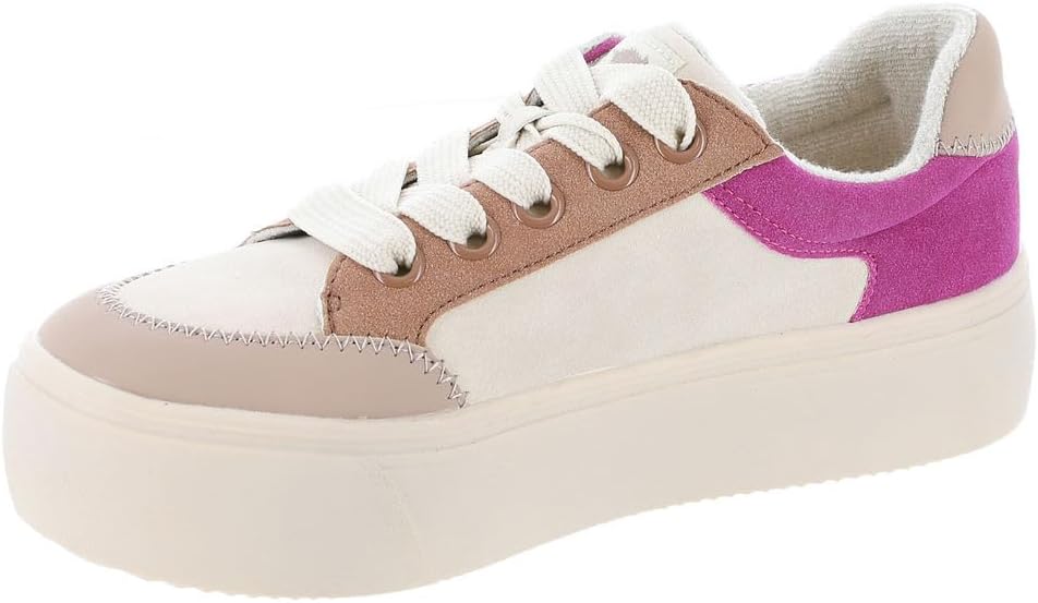 Rocket Dog Women's Flame Sneaker, Cream Combo, 10
