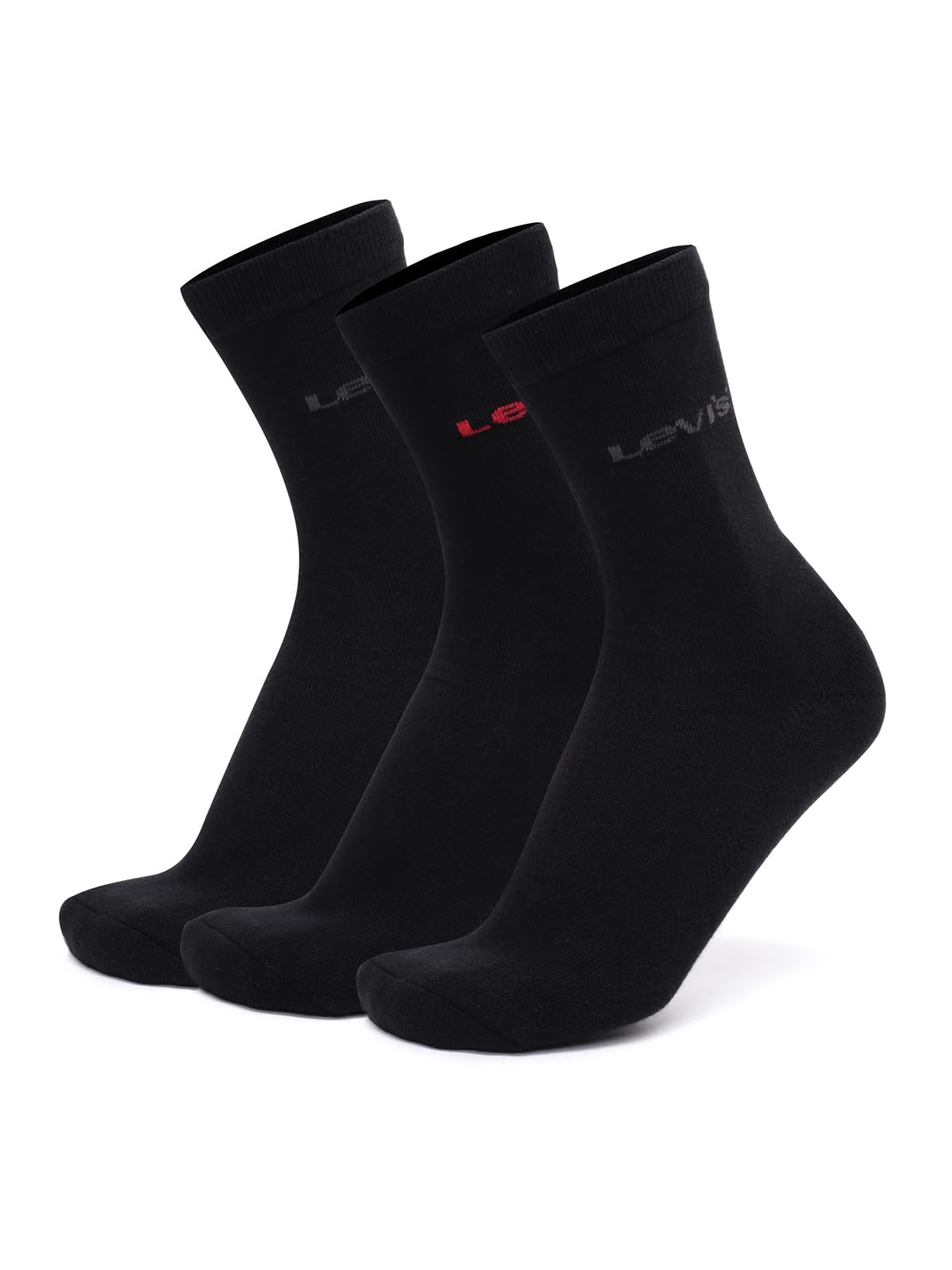 LS101 Men's Cotton Stretch Regular Half Terry Socks with Cushioned Sole (Pack of 3)-image-34