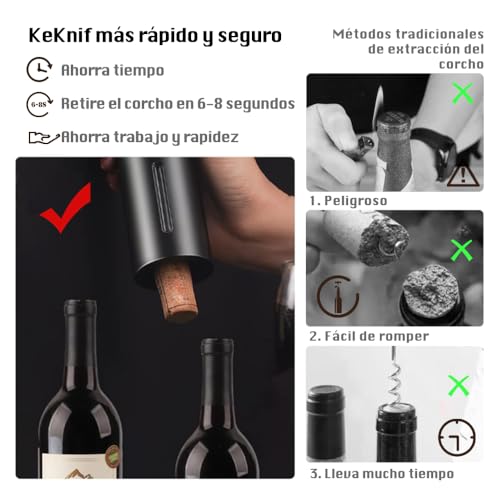 La Mejor Selección de Sacacorchos eléctrico que Puedes comprar On-line. 18 Imagen adicional