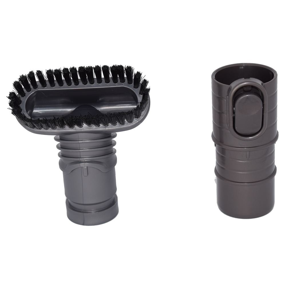 Ufixt Grey Stubborn Dirt Dusting Brush Tool Kit Compatible With Dyson Dc65 Dc75 V6 Vacuum Cleaner Attachment With Adaptor Replacement