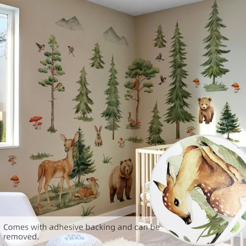 Vinilos decorativos infantiles de bosque Woodland Nursery miniatura 5
