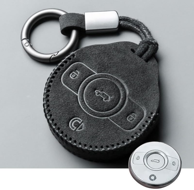PRETTYLE Bolsa para Llaves de Coche, para Smart #1 Porta Llaves Protector, Clave del Coche Titular para Mujeres y Hombres,A