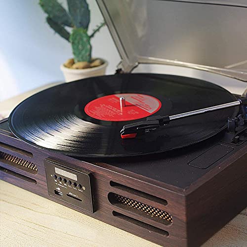 Disques vinyles portablesRecord Player Bluetooth Turntable Vinyl Player with Built in Stereo SpeakersRetro Vintage Phonographe 3 Speed Chaque Famille - Les Beatles, Paul McCartney, John Lennon, RIngo Starr, George Harrison Disques vinyles portablesRecord Player Bluetooth Turntable Vinyl Player with Built in Stereo SpeakersRetro Vintage Phonographe 3 Speed Chaque Famille – Image 5
