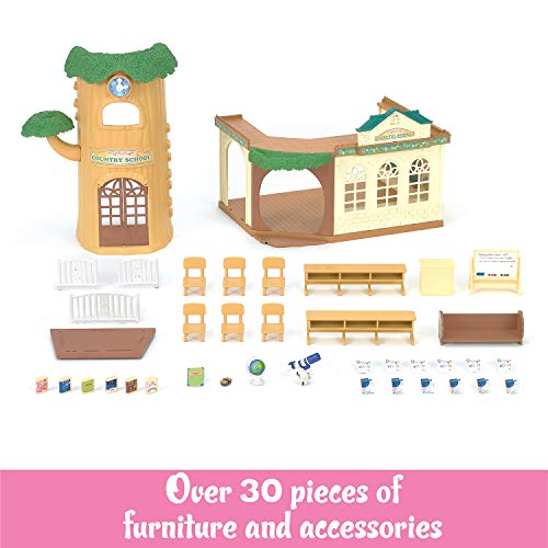 Image of Calico Critters Country Tree School Playset - Collectible Dollhouse Toy - Cultivate Curiosity & Playful Learning, Multi
