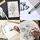 ClcIosis 17 PCS Verblender Stift mit Schwammstift Doppelseitig, Wischbarem Radierer, Kunstzeichnen Bleistiften Schüler Set für Highlights, Schattierung Korrektur Papierwischer zum Zeichnen