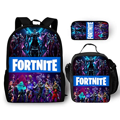 Kids 3PC Backpack Heat Preservation Cold Meal Bag Student Stationery Bag For Boys And Girls