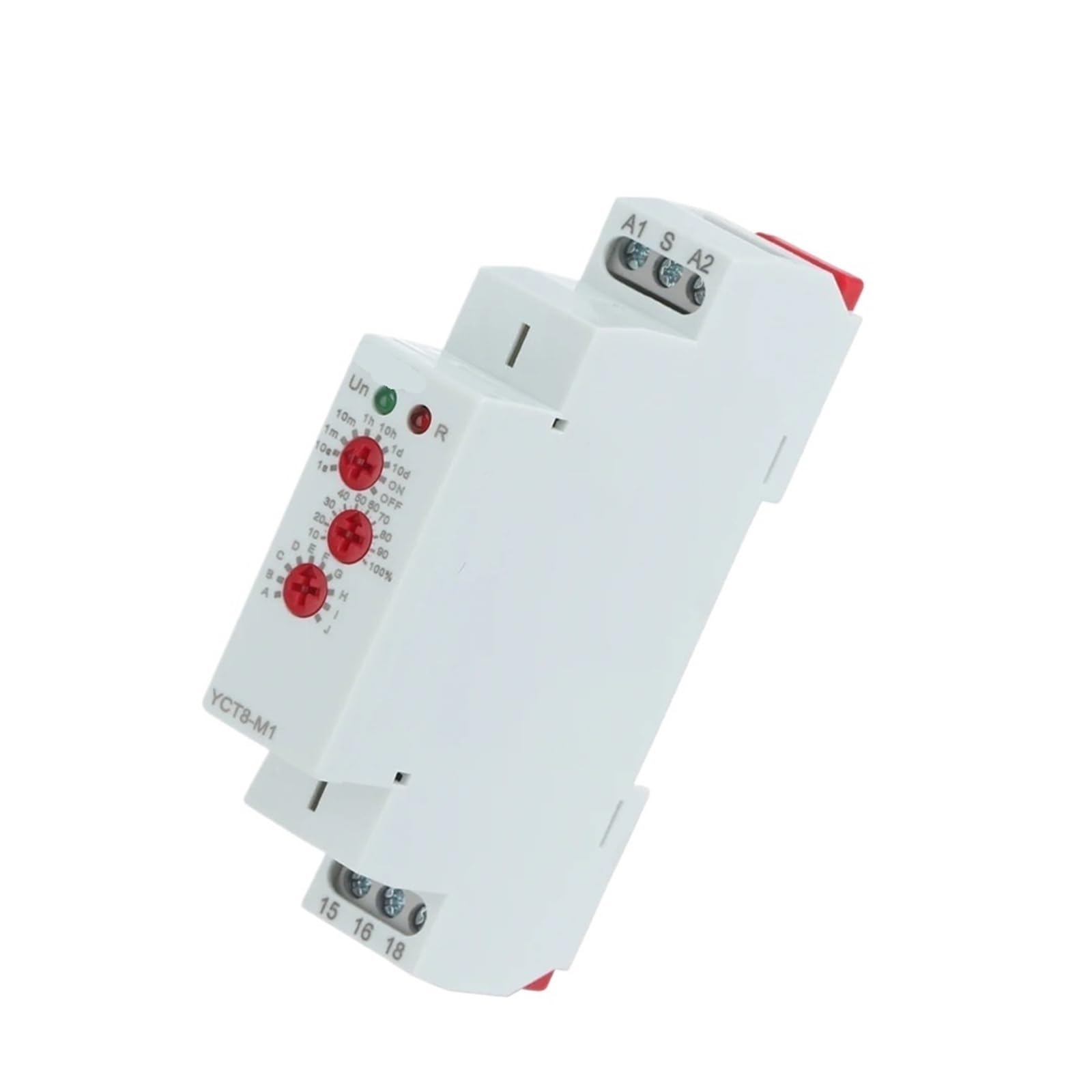 Relè temporizzato multifunzione YCT8-M 16A con 10 funzioni scelte Ritardo tipo guida DIN CA 230 V