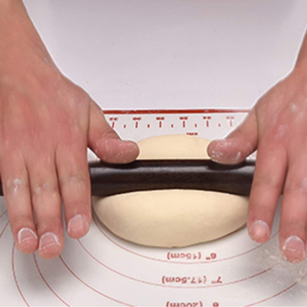 Nudelholz aus Buche, Nudelholz massiv, Premium-Nudelholz aus Holz mit Antihaftbeschichtung for Knödelhaut, Pizza und Gebäck – 270 mm
