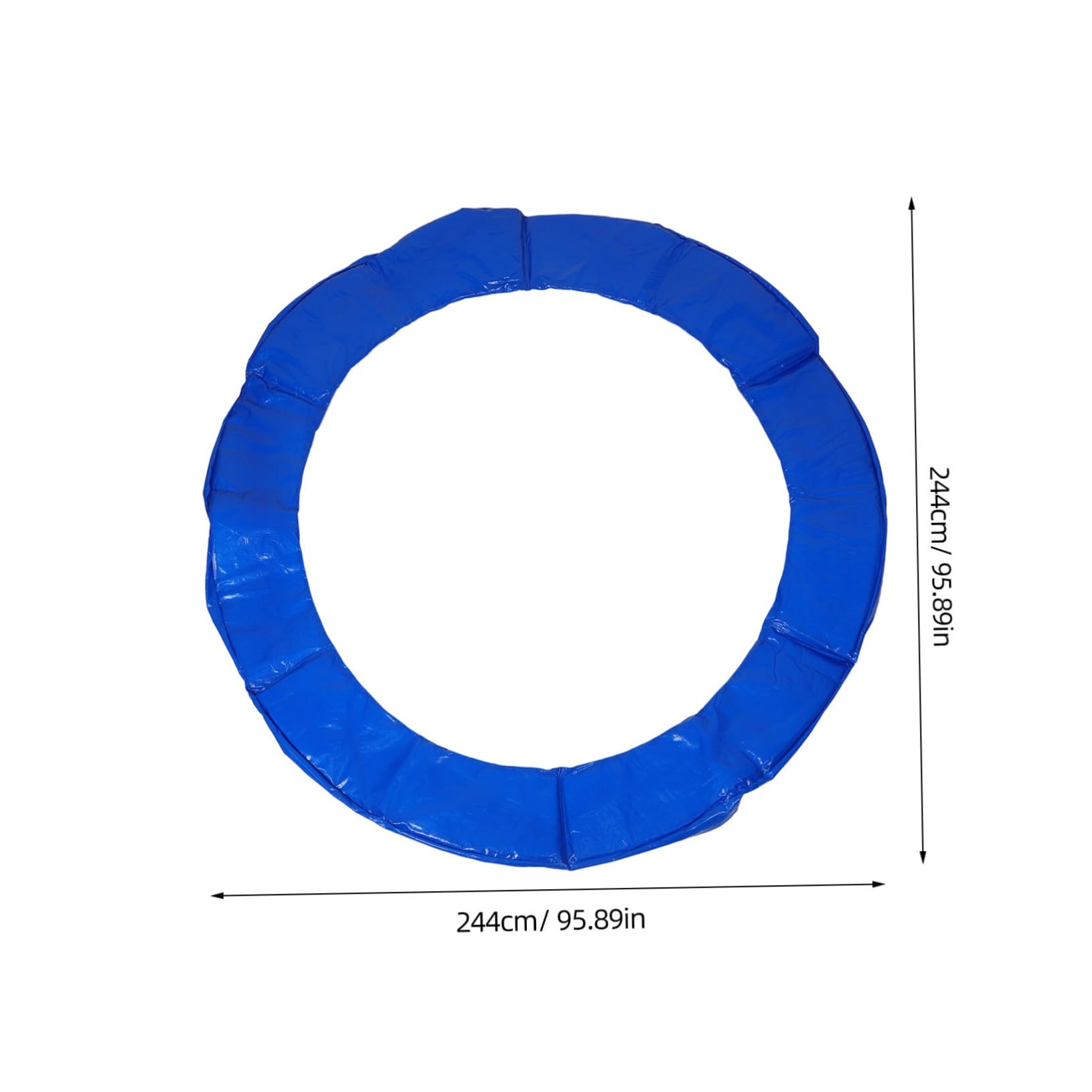 YARNOW Tappeto Elastico Tampone Cuscino D'urto Kit Saltando All'aperto Palo Sostituzione Trampolino Telo Pad Netto Protettore Trampolino Sostitutivo Incidente Maglione Gonfiabile Blue