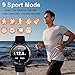 Yocuby Sport Smartwatch for Android iOS Phone, IP68 Waterproof Fitness Tracker Watch with HR Monitor, Step Counter, Calorie Counter Bluetooth Activity Tracker Smart Watch for Men