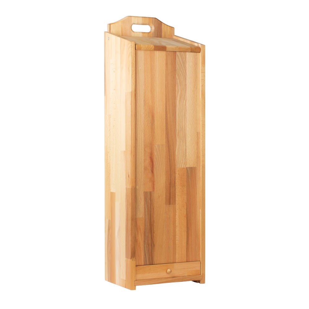 Trend'up - Huche Pain hetre Huile avec tiroir h 80 l 24.5 cm