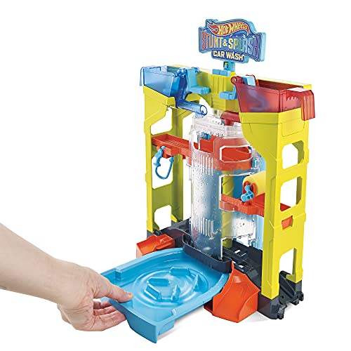 Hot Wheels Mattel Stunt & Splash Car Wash Playset #TOP7