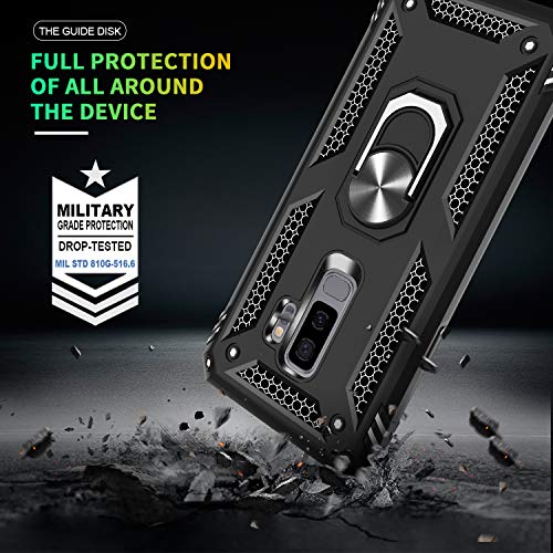 Coque Samsung S9 Plus avec protège-écran et anneau magnétique