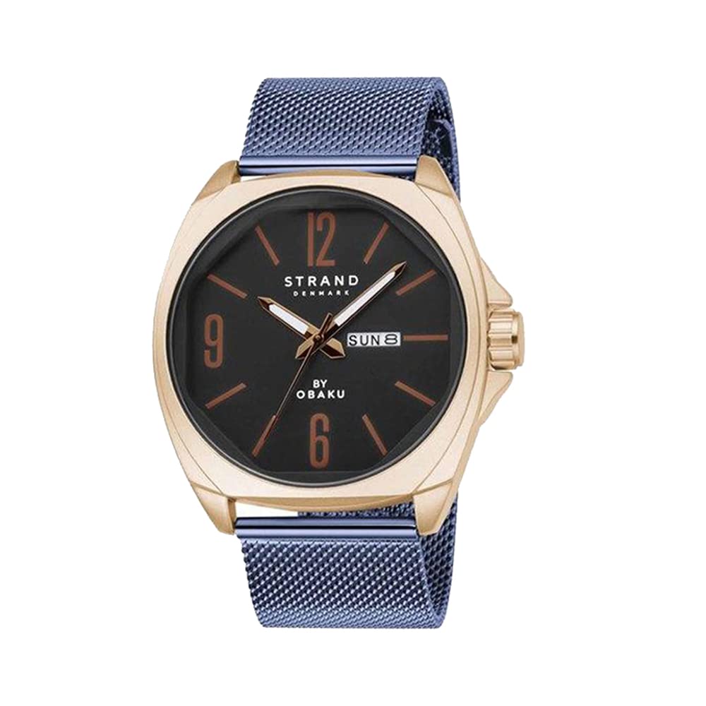 Strand By Obaku Douglas Ocean Analog Blue Dial Mens Watch-S722GDVLML (B09C3CWM8M) Amazon Price History, Amazon Price Tracker
