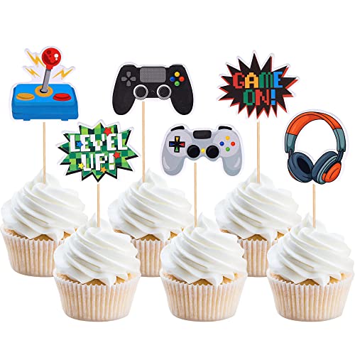 9-teilige Videospiel-Kuchenaufsatz-Set – Inkl. Happy Birthday-Topper, Für Minecraft-Party, Kindergeburtstag