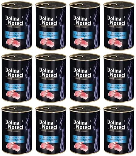 Produktbild von Dolina Noteci Premium Nassfutter für Katzen Reich an Lamm - 12 x 400 g