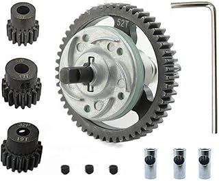 TReCVd Juego de Engranajes Rectos de Acero y Metal 32p 50t 52t 53t 54t 15t 17t 19t Compatible con 4x4 Stampede 4x4 VXL 4x4(1pcs 52t)