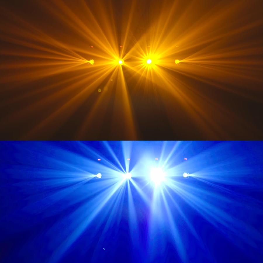 LED 120W Beam DMX Stage Light with 8 Colors 8 Gobos Rotating Prism Effect Sound Arrive for DJ Party Club Wedding Event (1Light)