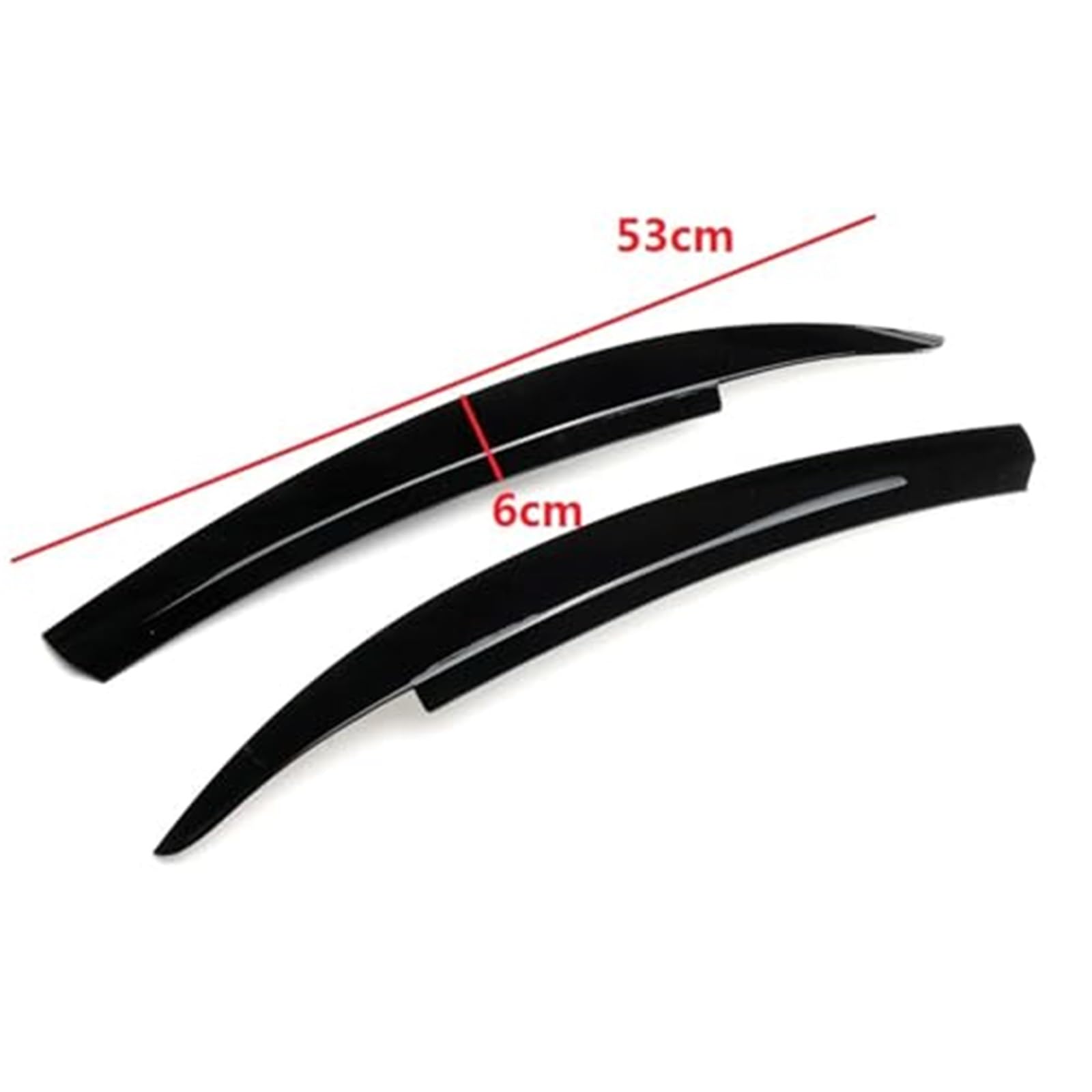 Calcomanías para faros de automóviles, BTFWM Pegatinas for cejas de faros delanteros de coche, for VW, for Scirocco, R, for GTS 2008-2012 2013 2014 2015 2016 2017(BLACK Glossy Black)