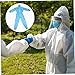 LAPYAPPE Breathable Labor Suit Hood Lightweight Non-woven Protective for Men and Women for Industrial and Use Recommended for Heights