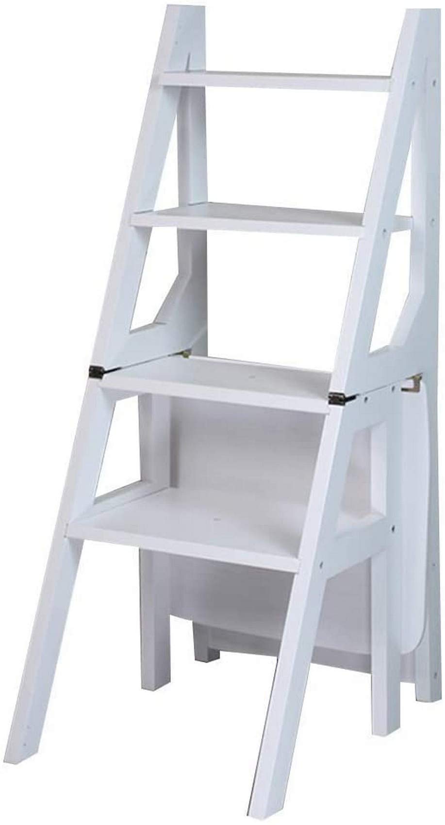 Escalera de 4 peldaños plegable que soluciona la falta de espacio