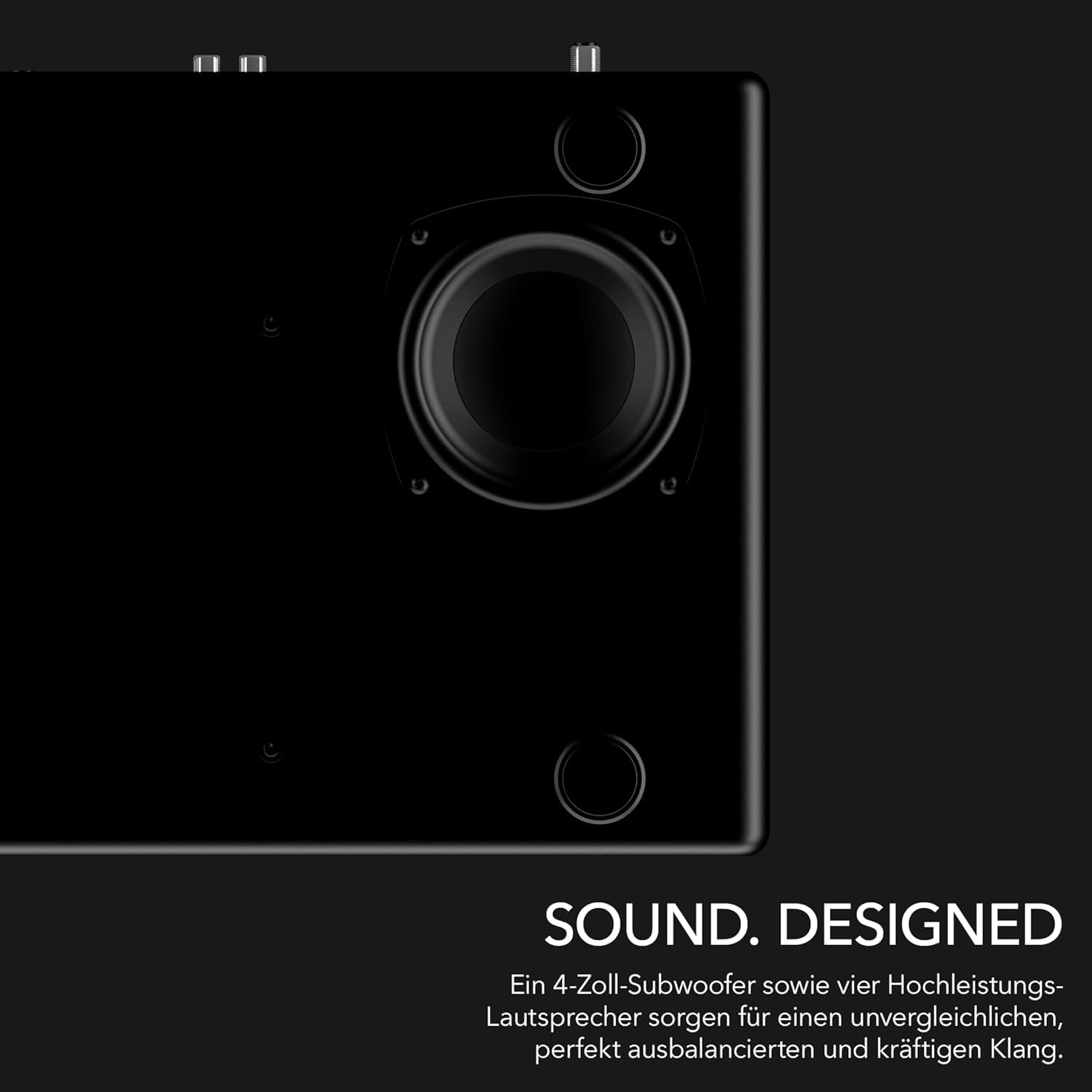 sonoro Prestige Kompaktanlage mit CD Player (UKW, DAB Plus, Spotify, Deezer) Matt Schwarz