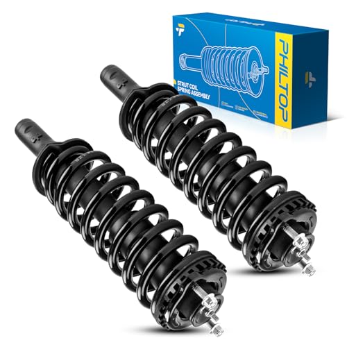 Image of PHILTOP Front Complete Struts Assembly with Coil Spring For 2002-2009 Chevrolet Trailblazer&GMC Envoy 2002-2006 Trailblazer EXT& Envoy XL 2005-2009 Saab 9-7x 171341 * 2-Quick Loaded Suspension