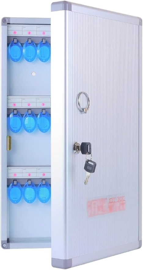 RVPECHWJ Key Cabinets Wall Mounted Key Box Warehouse Key Cabinet Hospital Factory Key Management Box Portable Lock Key Box Multiple Key Storage Cabinet Key(120 bits)
