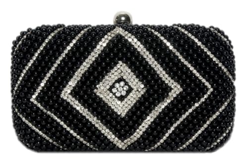 Image of Women & Girls Embroidered Gold Clutch Purse for Party Wedding