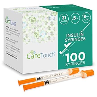Care Touch CTIS315 Insulin Syringe, 31 Gauge, 5/16