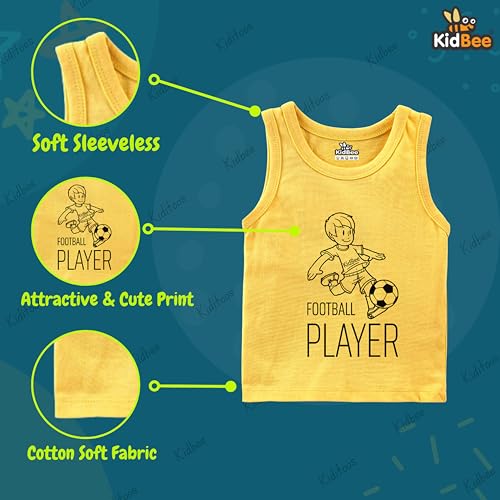 Image of Kidbee Cotton Vests for Boys & Girls (Set of 3)