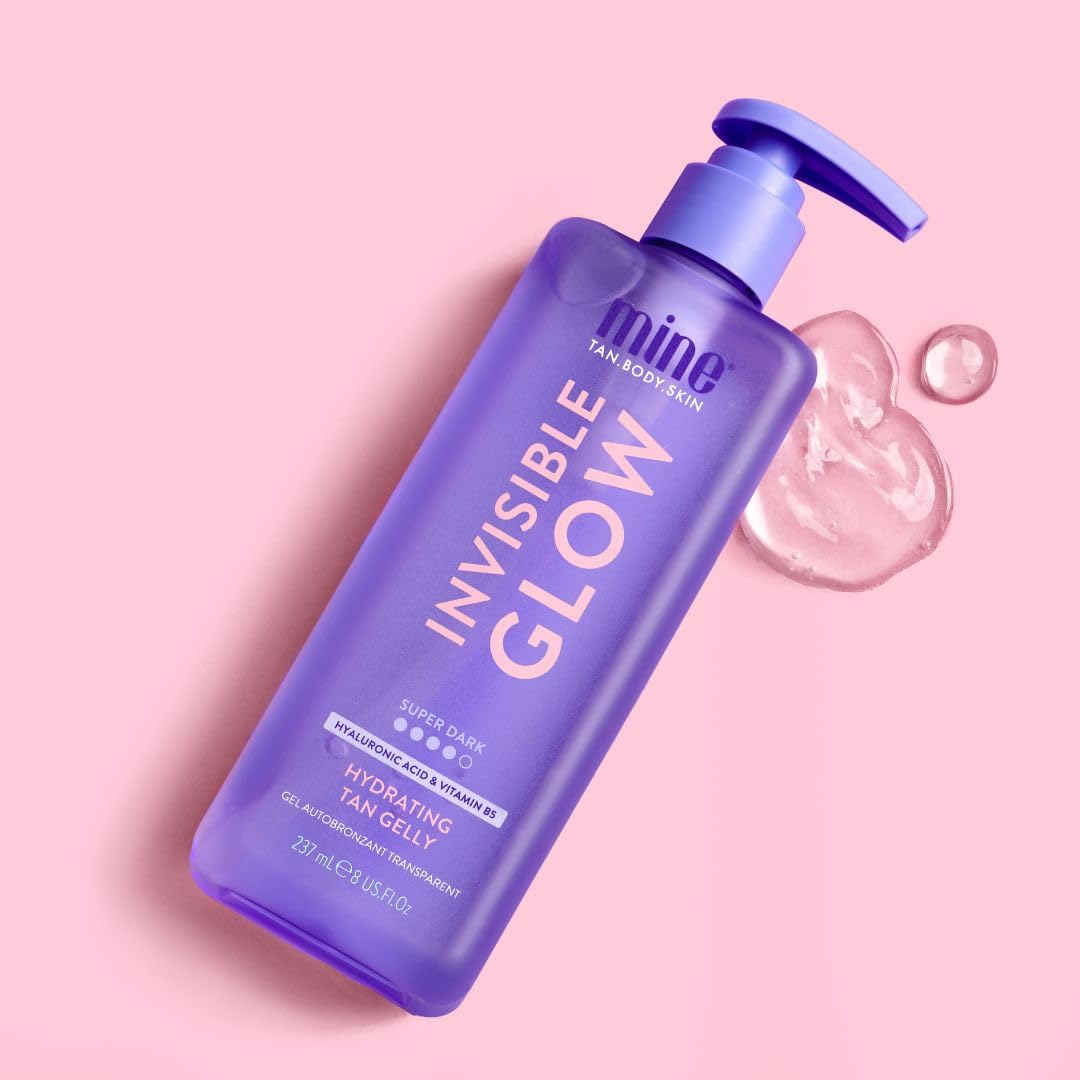 MineTan Clear Self Tanning Gel | Super Dark Invisible Tan Gel - Best Transfer Free Sunless Tanner, Hydrating, Quick Apply, For a Dark Bronze Skin Finish, Face & Body, 8 Fl Oz - Image 6