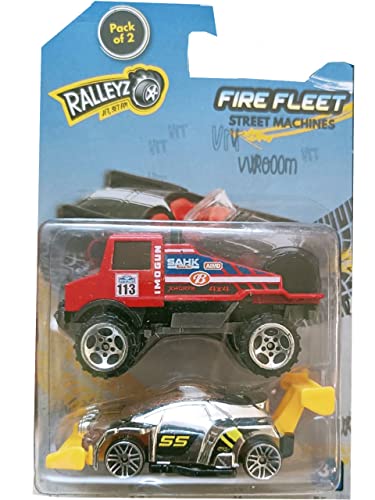 Image of Fire Fleet Street Machines Wroom 2 Car Pack(Design & Color May Vary)