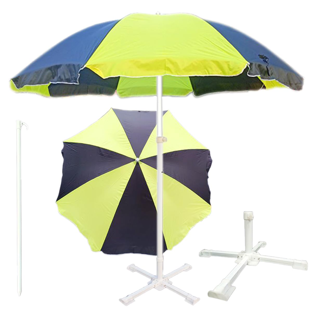 RAINPOPSON Garden Umbrella 7FT With Stand Big Size Outdoor Garden Patio Umbrella A1_12