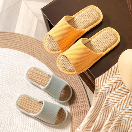 Cloth Slippers Linen Slippers - Breathable, Anti-Slip, Easy to Clean - Summer Silent Slippers for Women and Men3