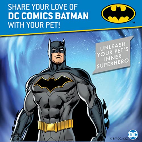 DC Comics for Pets Batman Dog Harness, Large | Soft and Comfortable No Pull Harness for Dogs, Dog Batman Costume | Cute Dog Harness, Dog Halloween Costume, Batman Harness, Puppy Harness, Pet Harness