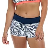 Eidon Women's Standard Alina Sporty Swim Short, Desert Island
