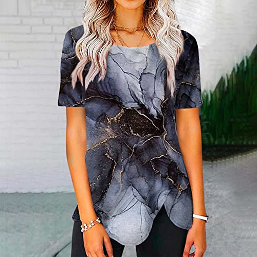 White T Shirts For Women 2023 Athletic Tops For Women Hawaiian Shirts Womens Polka Dot Blouse Equestrian Shirts For Women 80S Shirt Scarf Top 50 Polyester 50 Cotton Tshirts Fourth Of July #TOP1