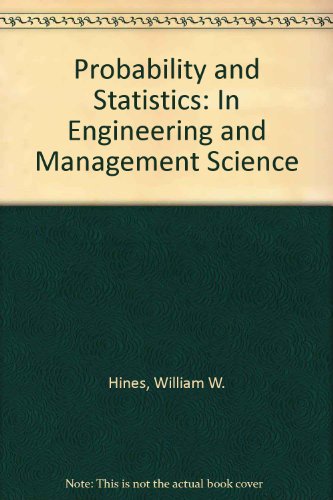 Probability and Statistics: In Engineering and ... 0826041450 Book Cover