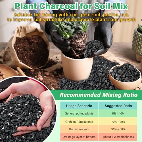 Image of Legigo 6 QT Horticultural Charcoal- Natural Biochar Soil Amendment