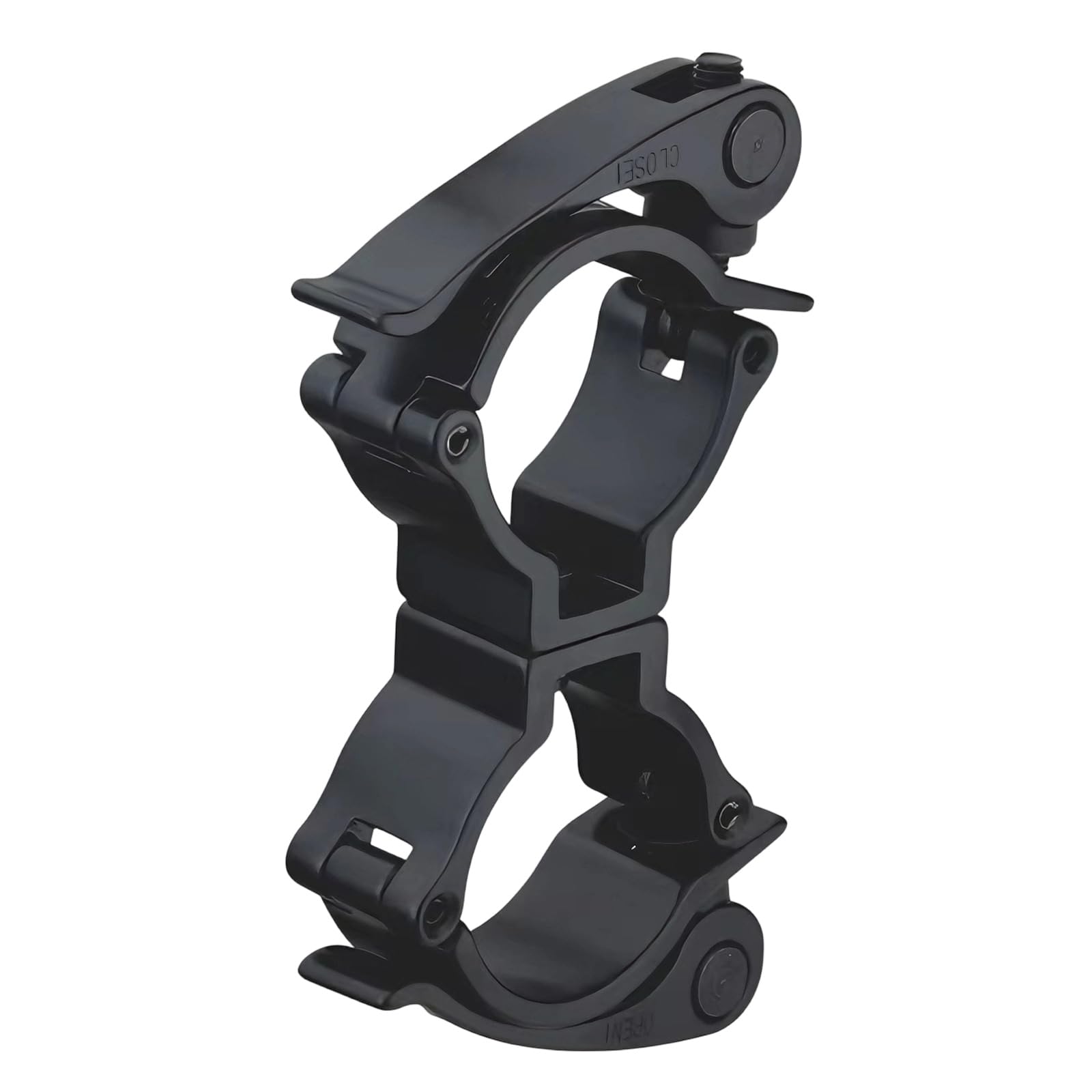 Cazstyk Black Lightweight Aluminum Stage Light Clamp High Strength Double For 25-30Mm Tube Light Fixture Clamp
