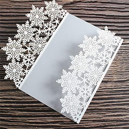 Cylallen 50 Piece Winter glitter snowflake...