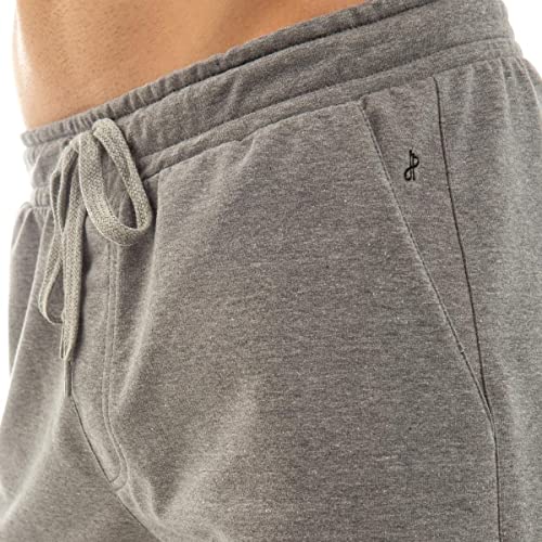 Bermuda de Moletom Masculina, elástico, cadarço e bolso fundo John Pull (P, Cinza)