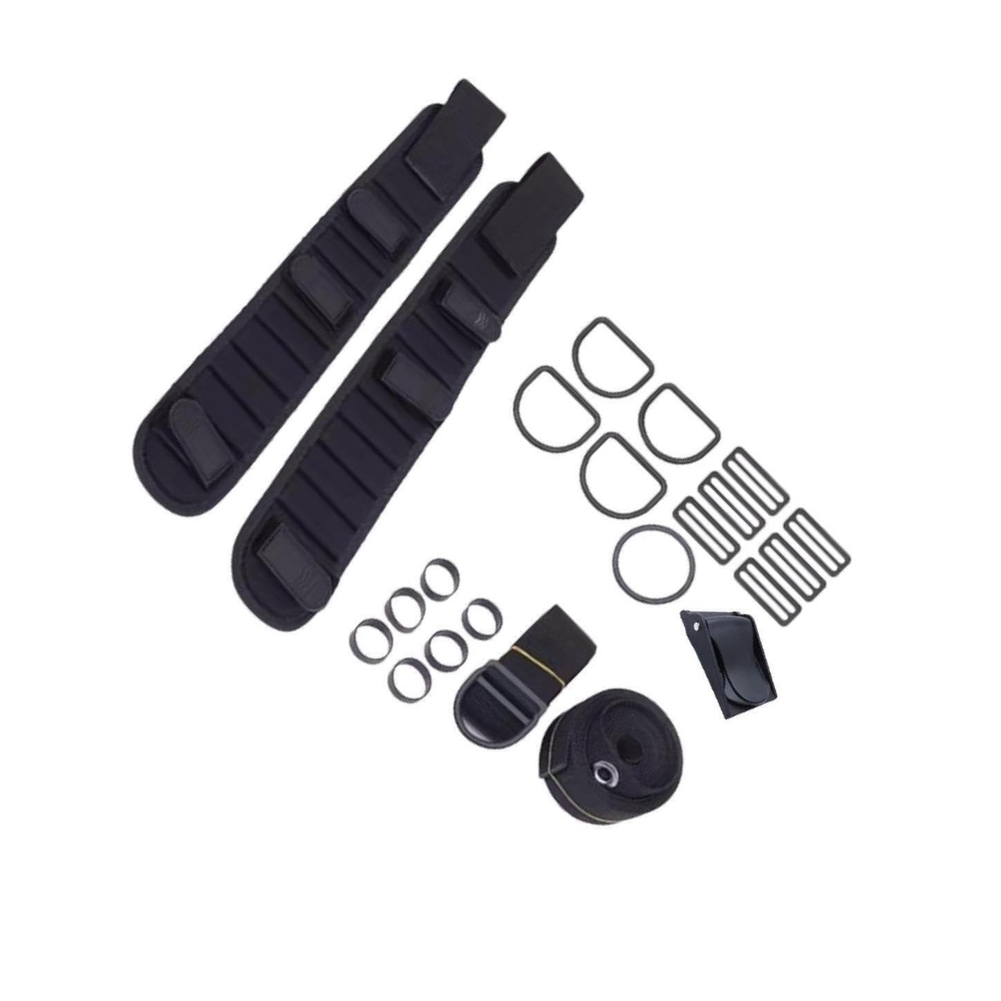 Anelli in Gomma Leggeri, Ampi Tri Glides, Pratico Set di | immersioni subacquee, comodo cinturino imbottito inguinale, kit di sostituzione per piastra posteriore per immersioni