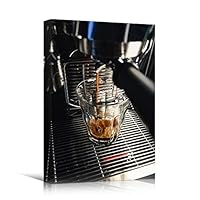 Canvas Wall Art Coffee Preparation Coffee Drinks Kitchen Multicolor Photography Rustic Urban - 12x18 inches